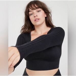 NWT Aerie offline seamless ribbed crop long sleeve